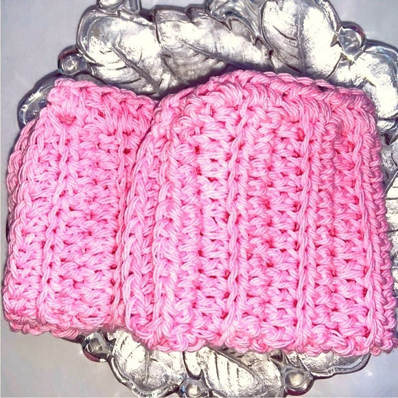 HAND CRAFTED Colorful  Crocheted All Purpose 100% Cotton Dish or Wash Cloths - Picture 3 of 6